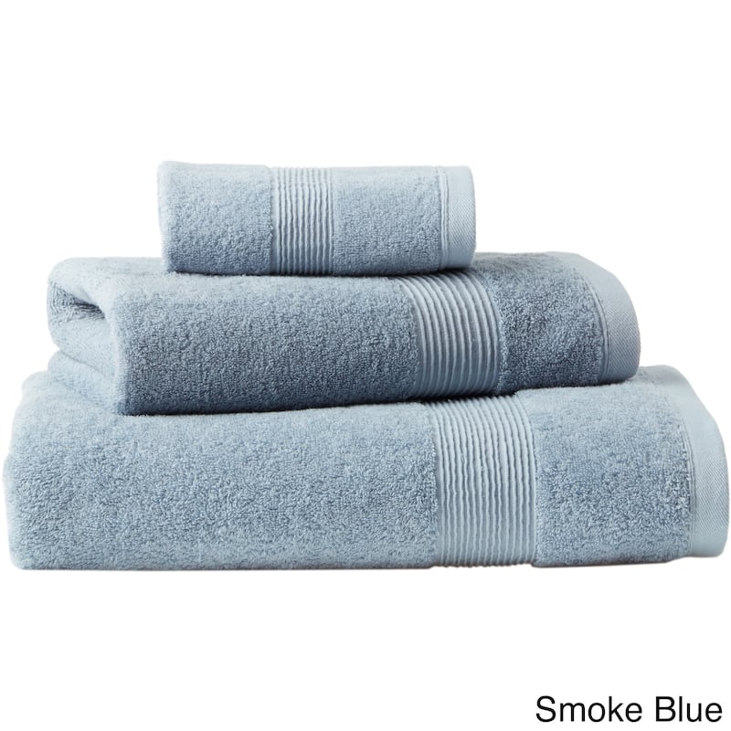 Soft Touch Cotton Bath 3-piece Towel Set - Smoke Blue