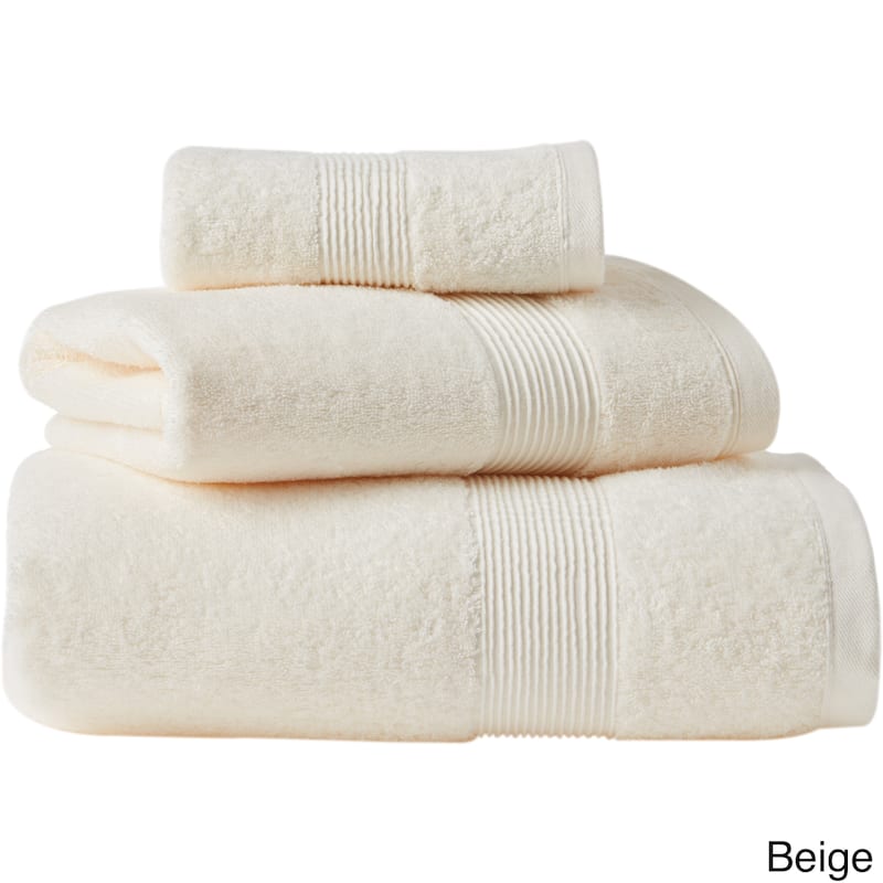 Soft Touch Cotton Bath 3-piece Towel Set - Beige
