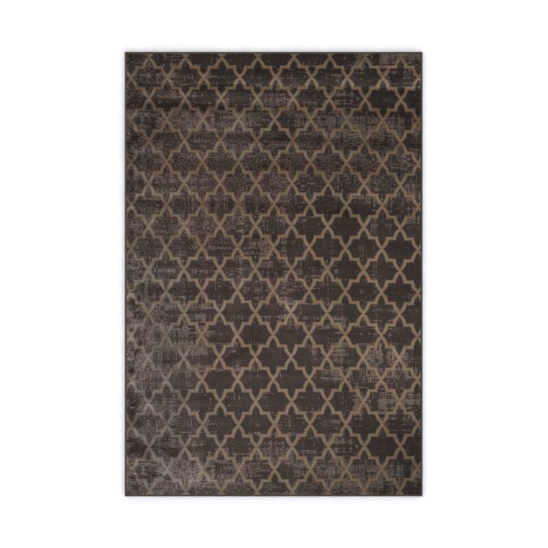 Admire Home Living Plaza Modern Contemporary Geometric Pattern Area Rug