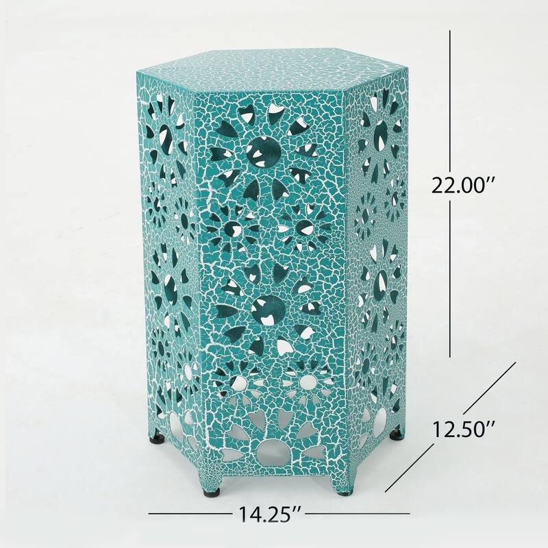 Wanda 12-inch & 14-inch 2-piece Side Table Set by Christopher Knight Home - 18.25"H x 12"W x 12"D/22"H x 14.25"W x 14.25"D