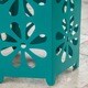 Dandelion Outdoor 12-inch &14-inch 2-piece Floral Side Table Set by Christopher Knight Home - Thumbnail 7