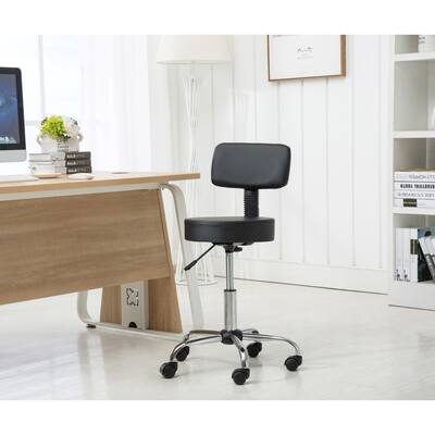 Porthos Home Adjustable Stool With Tilt Adjust And Nylon Caster Wheels