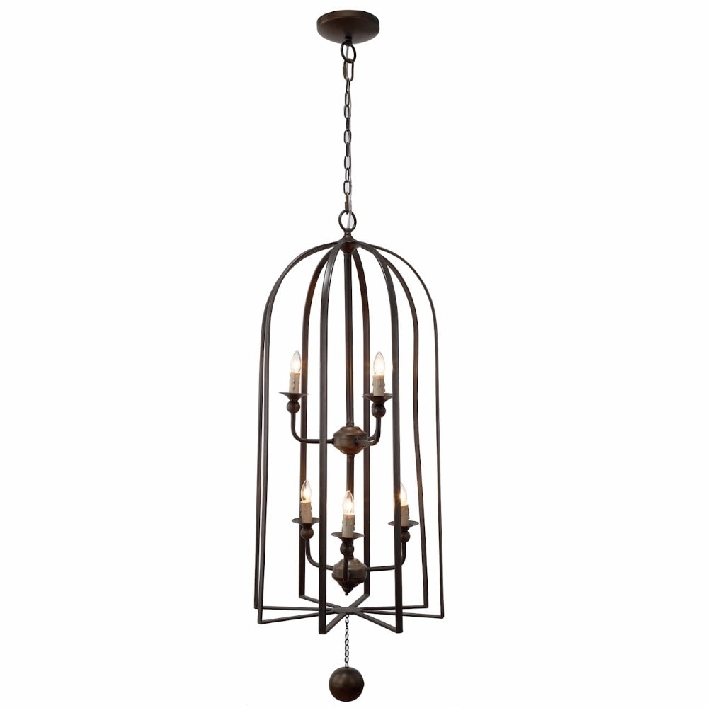 Imposingly Guised Chandelier In Bronze - Chandeliers For Bedrooms by Overstock.com