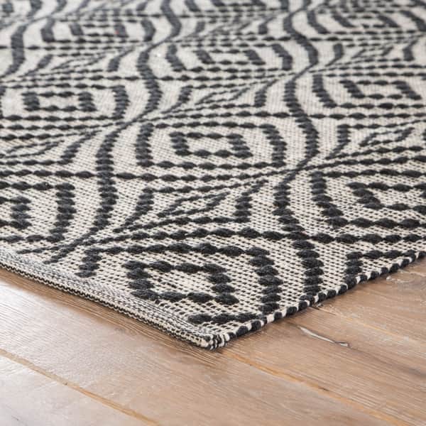 Arbor Black Cream Handmade Trellis Area Rug 9 X 12 8 Black Cream Handmade Trellis Area Rug