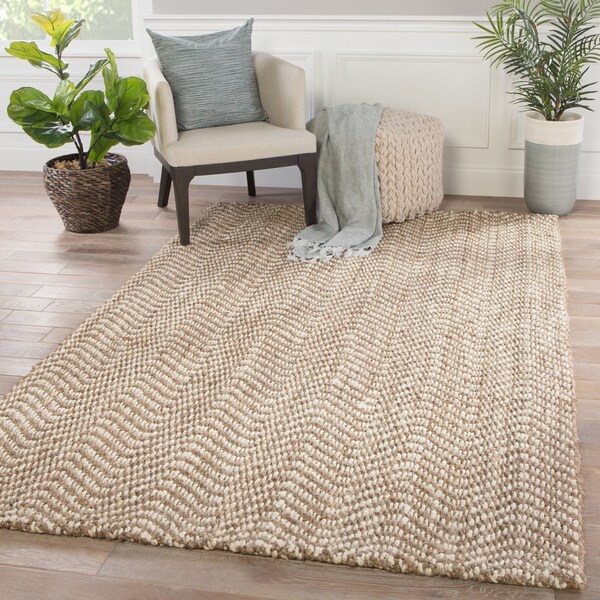 Juniper Home Mayara Natural Chevron Taupe And White Jute Coastal Juniper Home Mayara Natural Chevron Taupe And White Jute Coastal Area Rug 9 X27