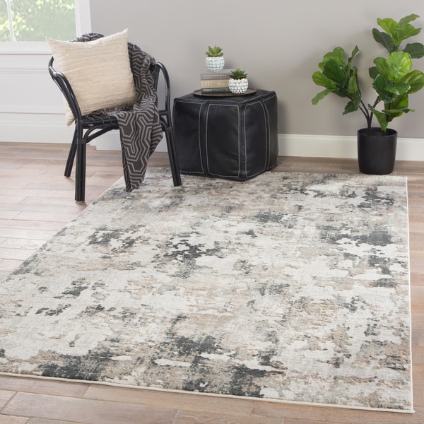 Benson Abstract White Grey Viscose Blend Area Rug 10 X 14 Benson Abstract White Grey Viscose Blend Area Rug 10 X27