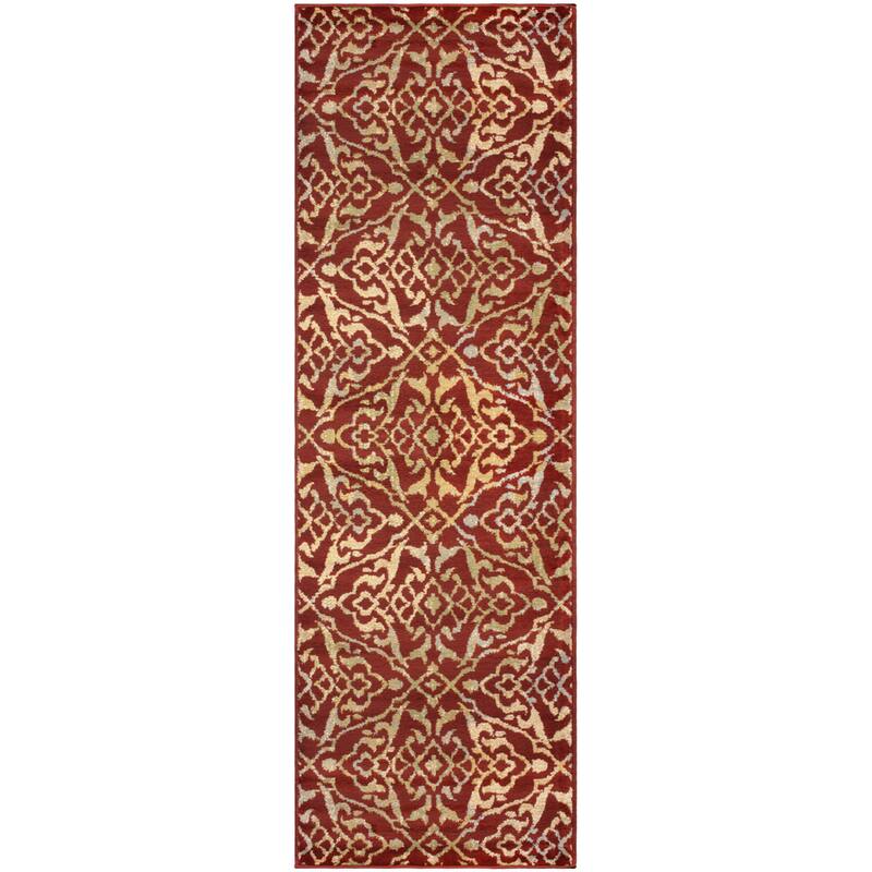 Superior Modern Oriental Damask Polypropylene Indoor Area Rug