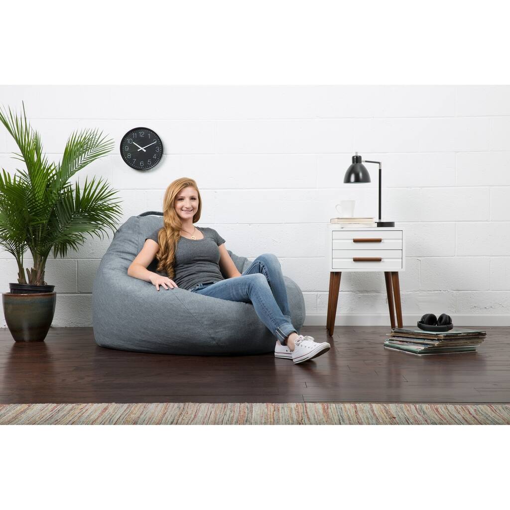 Big Joe Lux 132" Teardrop Bean Bag Chair, Union