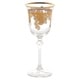 preview thumbnail 2 of 3, Set of 4 Embellished 24K Gold Crystal White Wine Goblets-Made In Italy