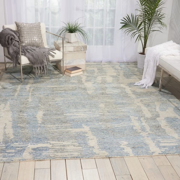 Nourison Ellora Contemporary Modern Abstract Linear Wool Area Rug