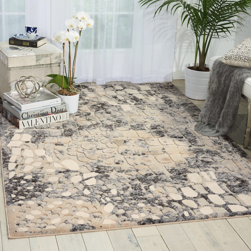 Nourison Ma60 Gleam Area Rug - 7'10" x 10'6" - Grey - Runner/Rectangle