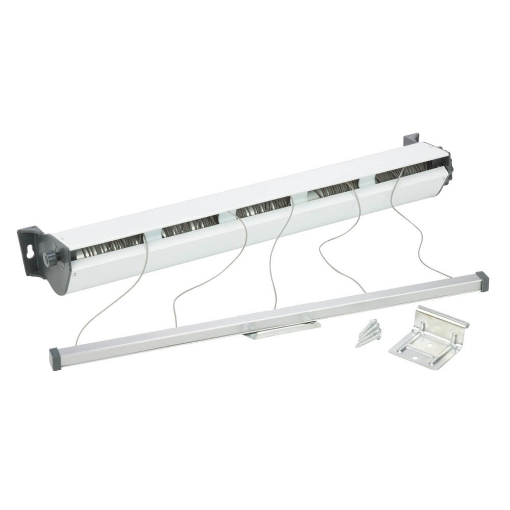 Honey-Can-Do White 5-Line Retractable Outdoor Clothesline - Bed