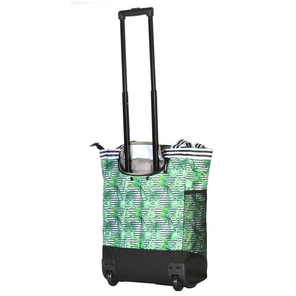 olympia luggage rolling shopper tote