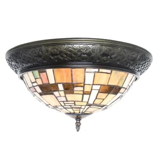 Pink Flush Mount Lighting Online At Our Best River Of Goods Stained Gl Modern Lines Flush Mount Ceiling Lamp