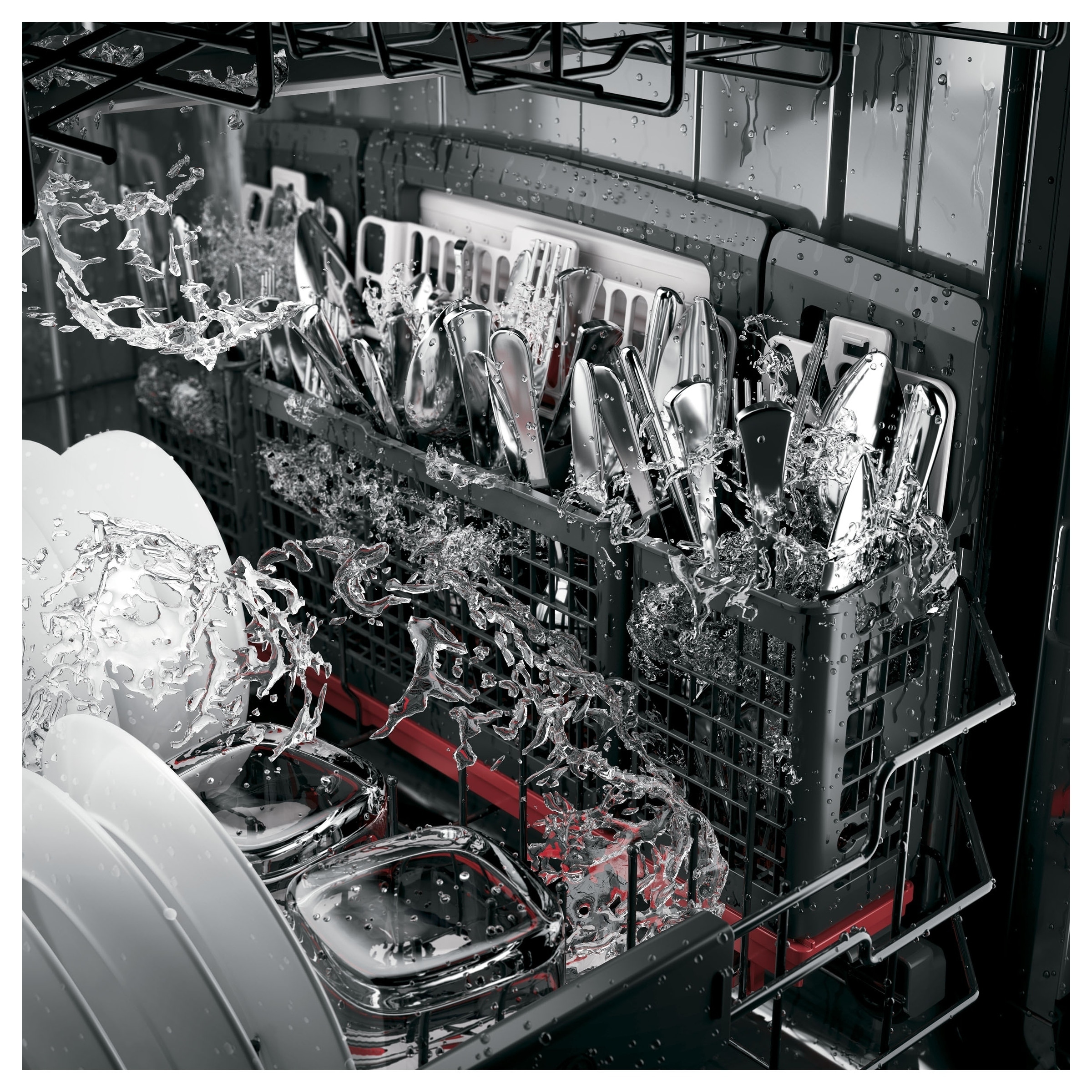 GE Profile Stainless Steel Interior Dishwasher with Hidden