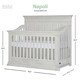 preview thumbnail 7 of 10, Evolur Napoli 5-in 1 Convertible Crib