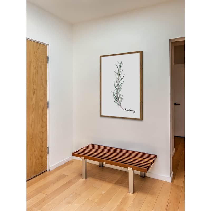 'Herb Rosemary' Framed Painting Print - Multi-Color