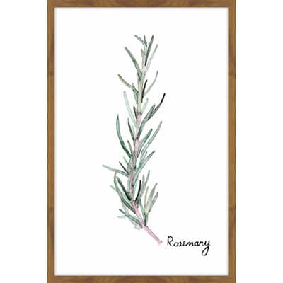 'Herb Rosemary' Framed Painting Print - Multi-Color