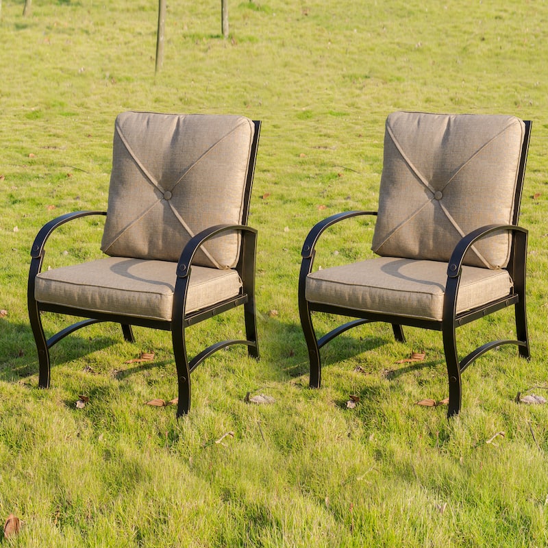 Brazos Dining Chair with Back and Seat Cushion (Set of 2)