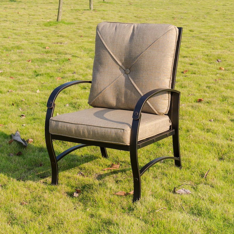 Brazos Dining Chair with Back and Seat Cushion (Set of 2)