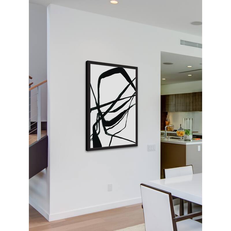 'Nameless' Framed Painting Print - Multi-Color