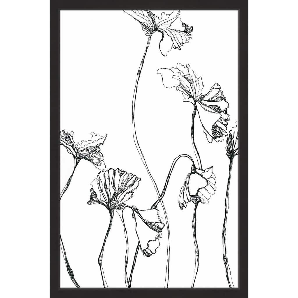 'Lifeless' Framed Painting Print - Multi-Color