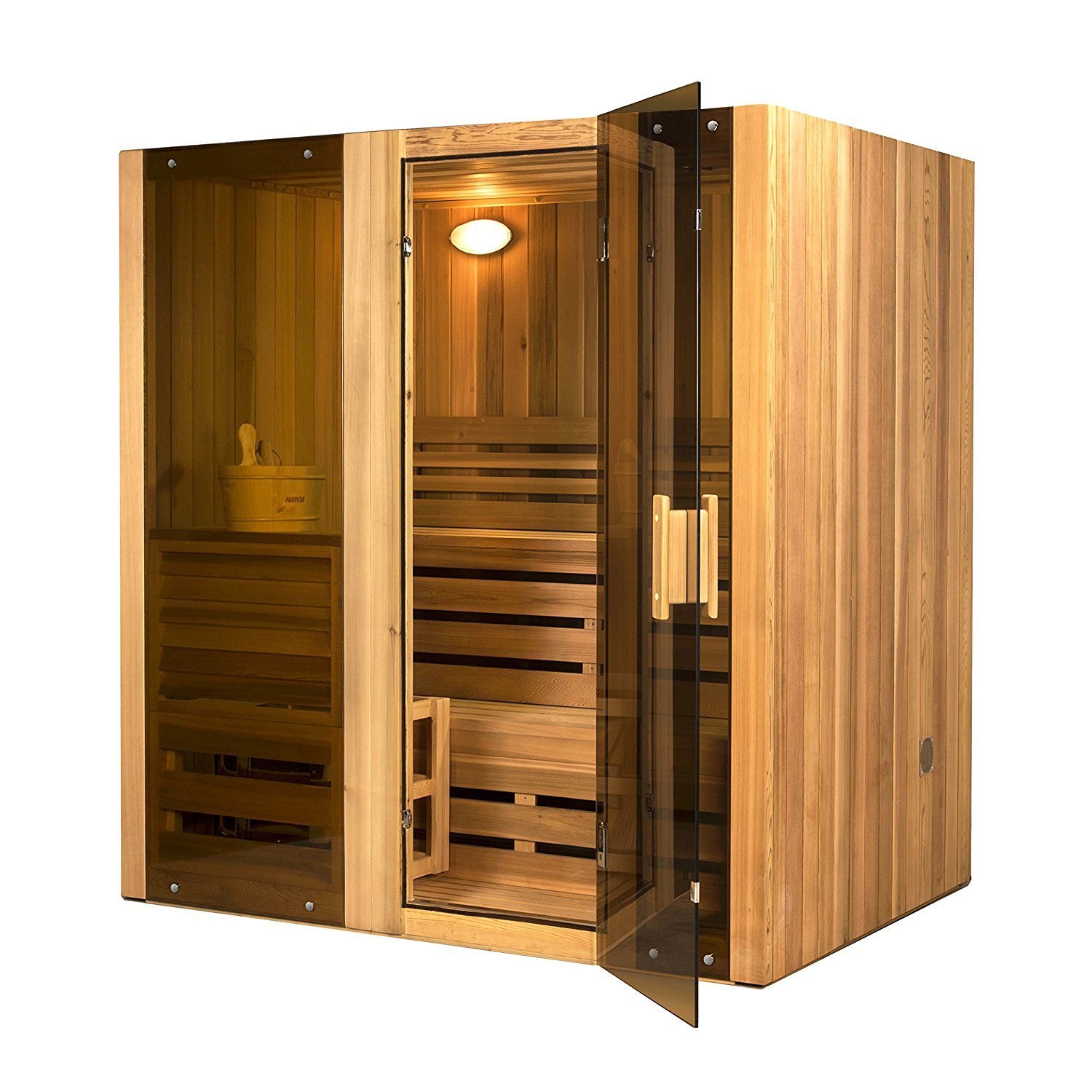 Shop Aleko 3 Person Indoor Wet Dry Steam Room Sauna With Heater