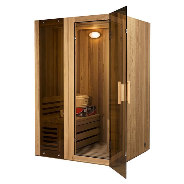 ALEKO Person Indoor Wet or Dry Steam Room Sauna with Heater