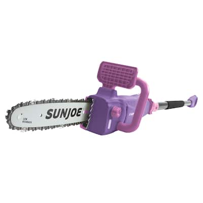 Sun Joe SWJ807E-PRP Electric Convertible Pole Chain Saw | 10 inch · 8.0 Amp (Purple) - 1