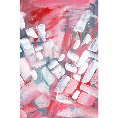'Falling Bricks' Painting Print on Wrapped Canvas - Multi-Color