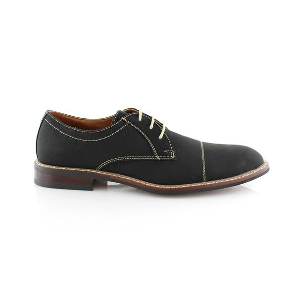 Shop Ferro Aldo Jason Mfa19275pl Men S Oxford Dress Shoes With Classic Round Toe Stitch Detailing For Work Or Casual Wear Overstock 18262136