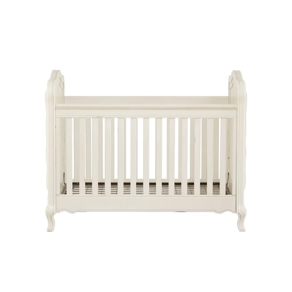 antique white baby crib