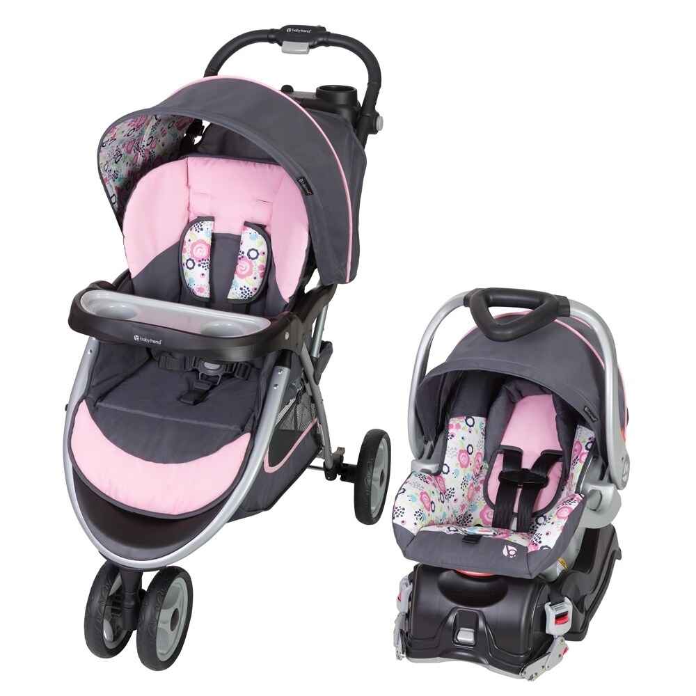 baby trend go lite snap fit sprout travel system rose gold