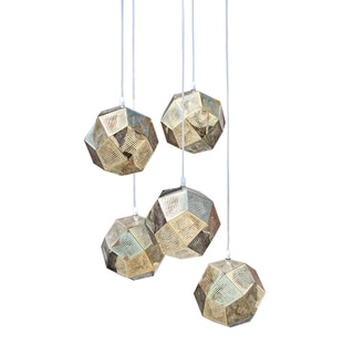 Orbit 5 Light Mini Globe Chandelier - N/A (Gold) - Chandeliers For Bedrooms by Overstock.com