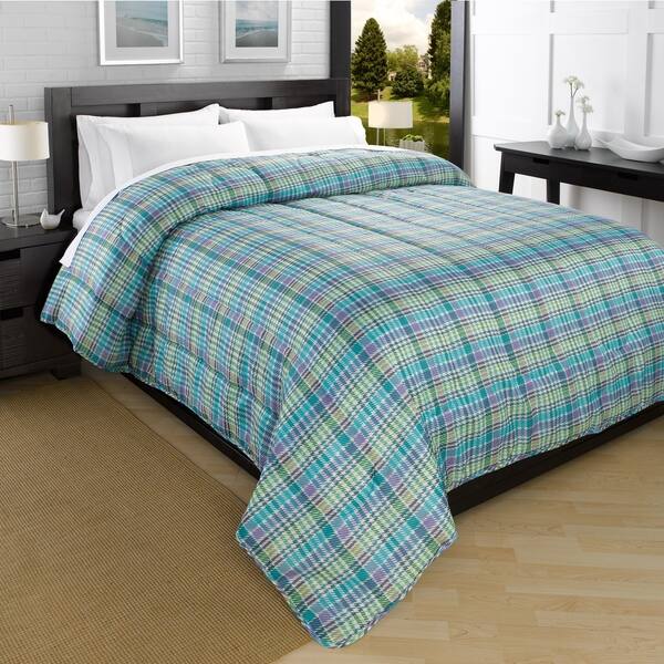 Shop Campus Plaid Printed Down Alternative Ultra Lightweight