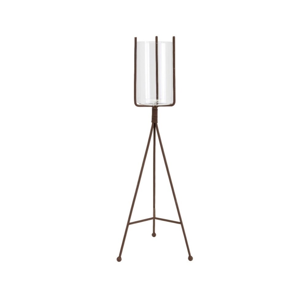 Firm Rowan Floor Hurricane-Small - Brown - Benzara