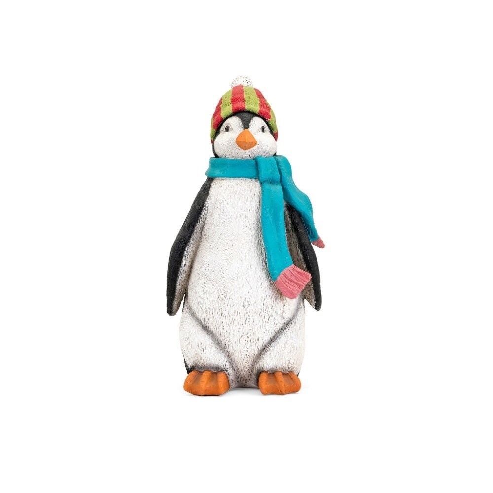 Whimsy Christmas Small Penguin - Multicolor - Benzara