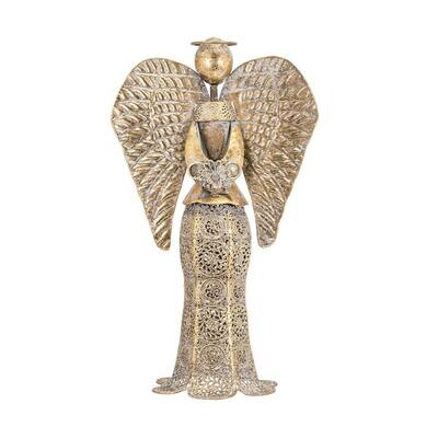 Christmas Natalia Small Angel - Gold - Benzara