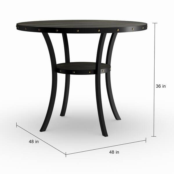 Roundhill Furniture Biony Dining Collection Espresso Wood Counter