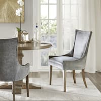 Madison Park Signature Ultra Dark Grey Dining Side Chair (Set of 2)