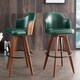Corvus Metz Mid-century Bonded Leather Swivel Bar Stool (Set of 2) - Thumbnail 21
