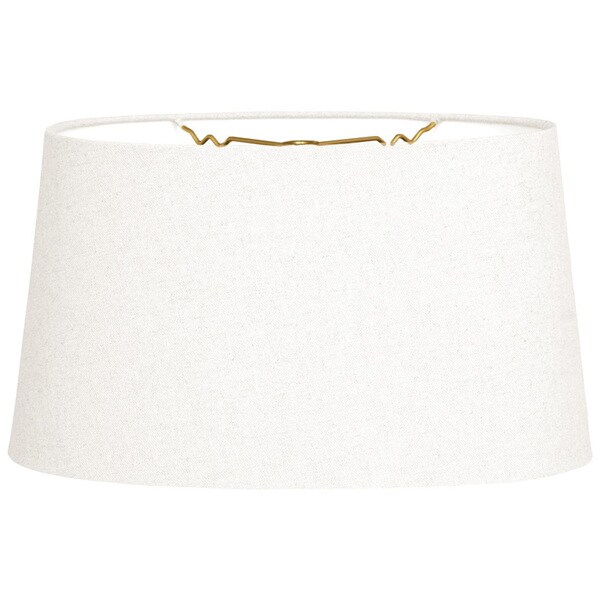Royal Designs Shallow Oval Hardback Lamp Shade Linen White 16 Royal Designs Shallow Oval Hardback Lamp Shade Linen White 16 X 18 9 5