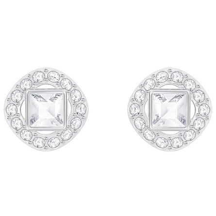 Swarovski Angelic Square Pierced Earrings White Rhodium Plating Swarovski Angelic Square Pierced Earrings White Rhodium Plating 5368146