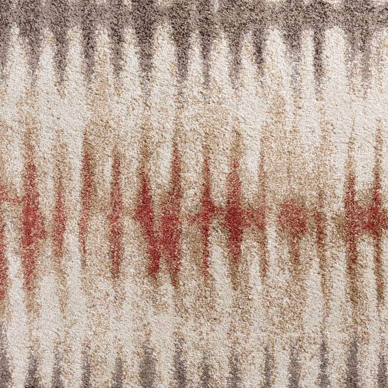 Addison Blair Spice/Rust/Taupe Tribal Striped Area Rug (8'2 x 10') - 8'2"X10'