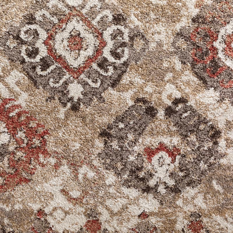 Addison Blair Distressed Ikat Multi Area Rug (8' x 10') - 8'2"X10'