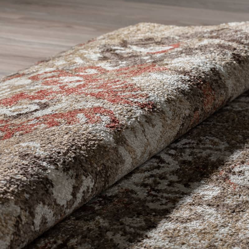 Addison Blair Distressed Ikat Multi Area Rug (8' x 10') - 8'2"X10'