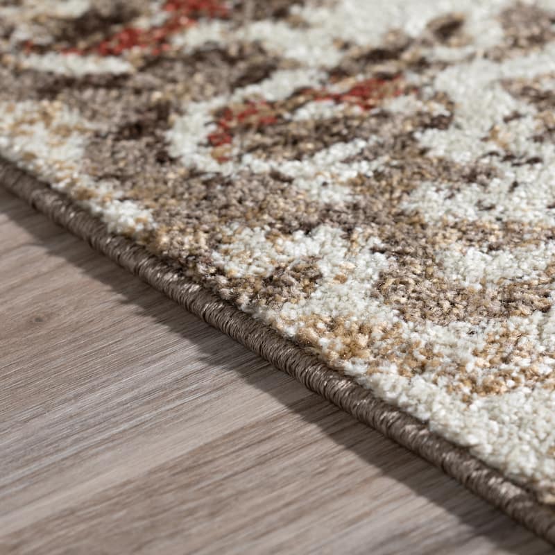 Addison Blair Distressed Ikat Multi Area Rug (8' x 10') - 8'2"X10'