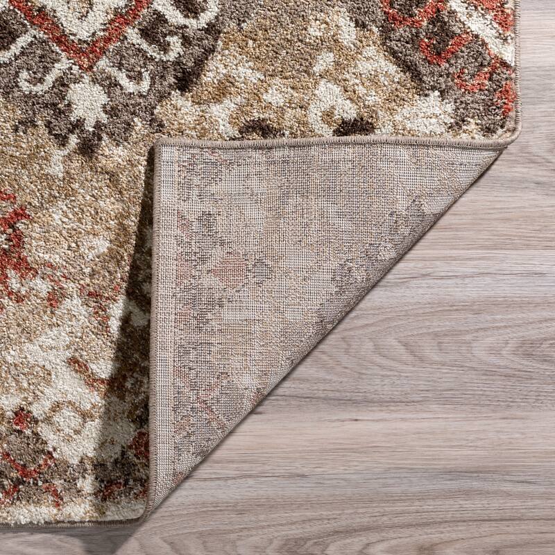 Addison Blair Distressed Ikat Multi Area Rug (8' x 10') - 8'2"X10'