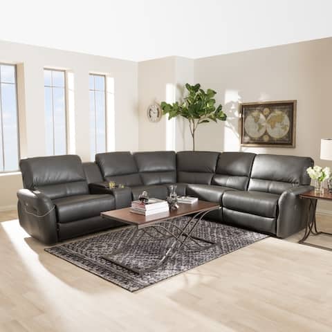 Grey Leather Sectional Sofas Online At Our