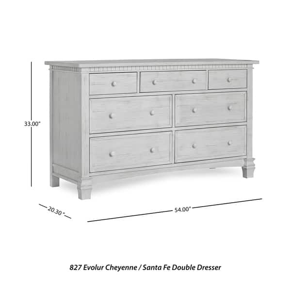 Evolur Cheyenne and Santa Fe Double Dresser